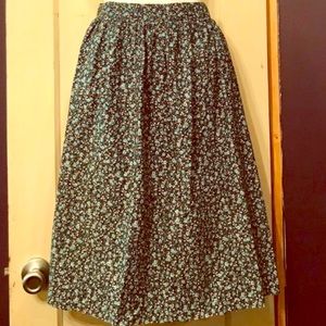 COPY - 1970’s vintage handmade unique midi prairie cottagecore skirt